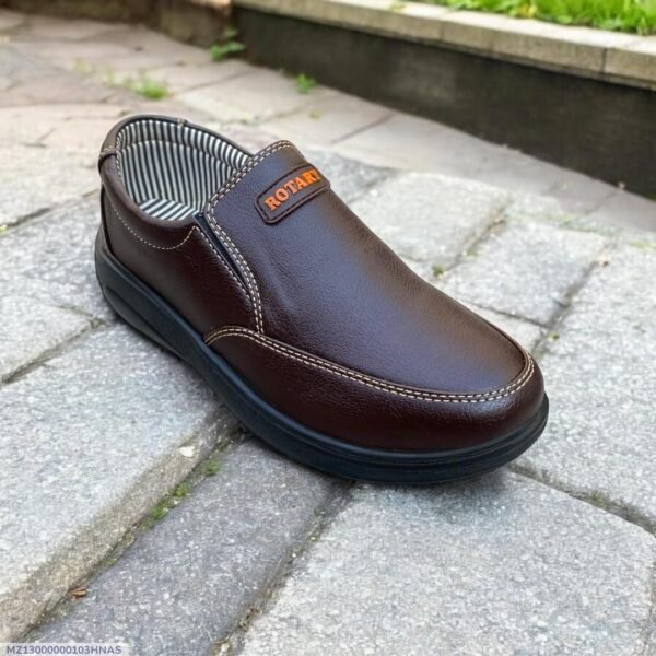 Man's brown leather fancy Dress shoes - Image 2