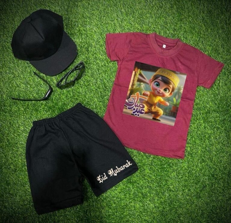 Baby boy shirt and shorts set 5 PCs bundles - Image 3