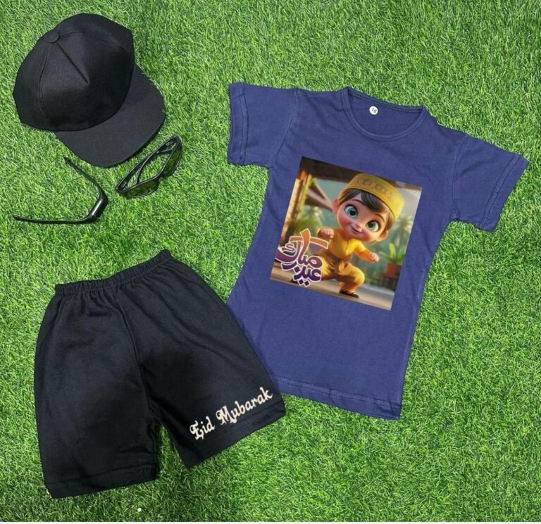 Baby boy shirt and shorts set 5 PCs bundles - Image 4