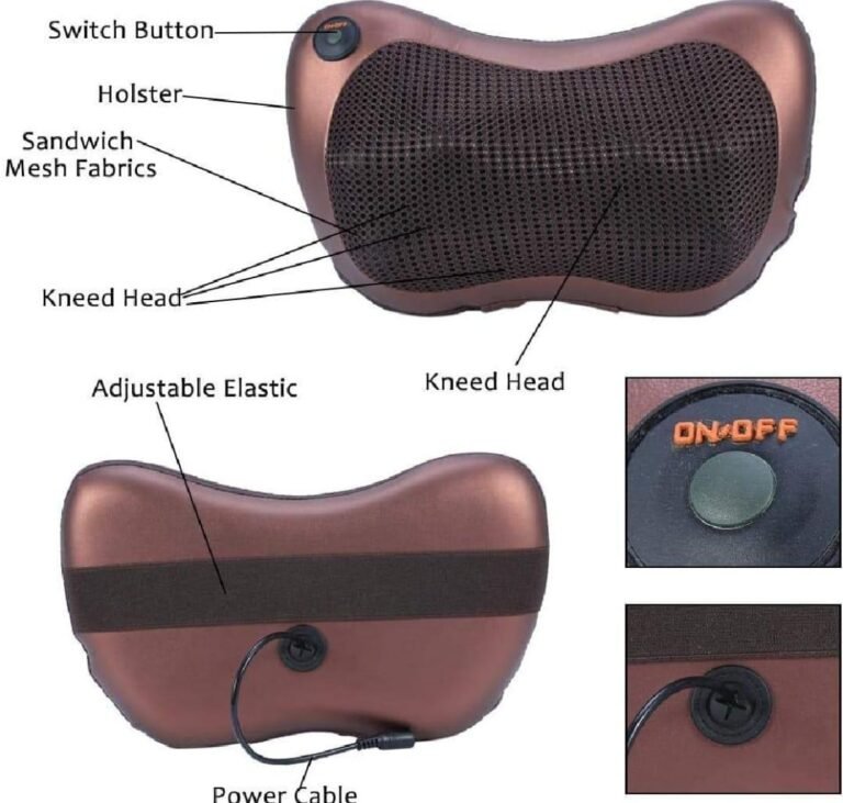 Electrical Lumber Neck Back Massager Pillow - Image 4