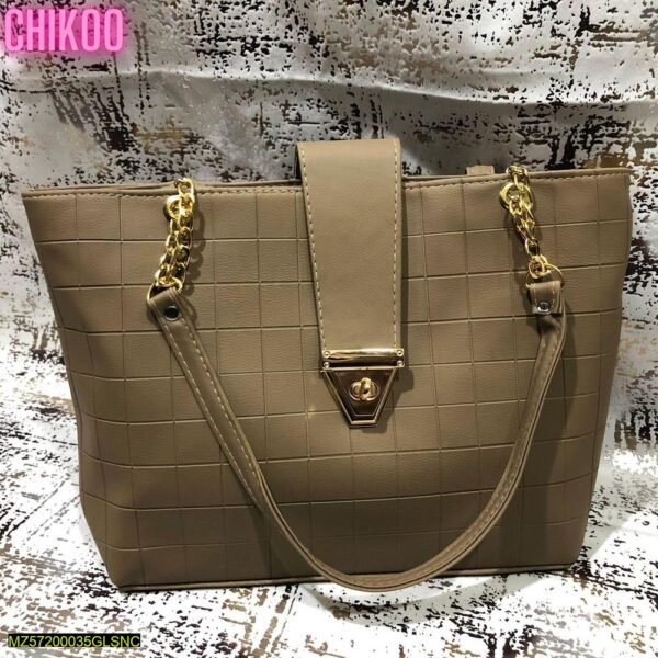 Woman's Leather Textured shoulder Bag - Image 2