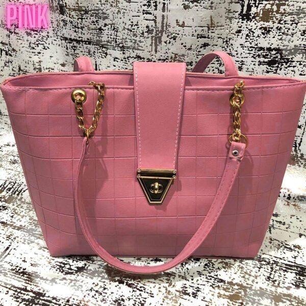 Woman's Leather Textured shoulder Bag - Image 5