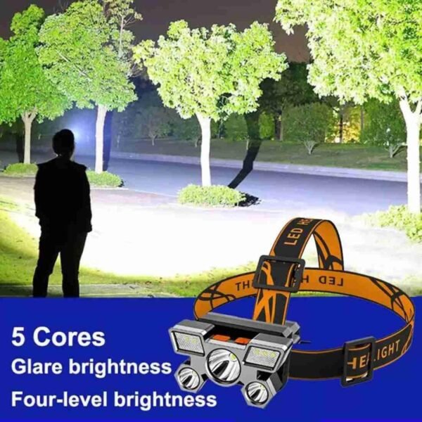 Solar + Electric Rechargeable Head LED light - Image 6