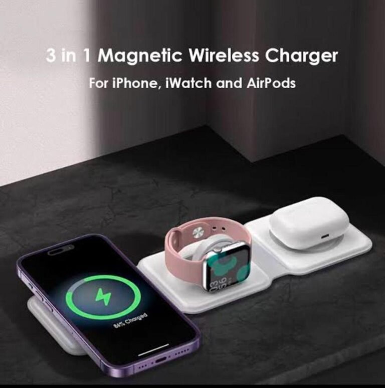 3 in 1 wireless fast charger pad power Hun magnetic Hub