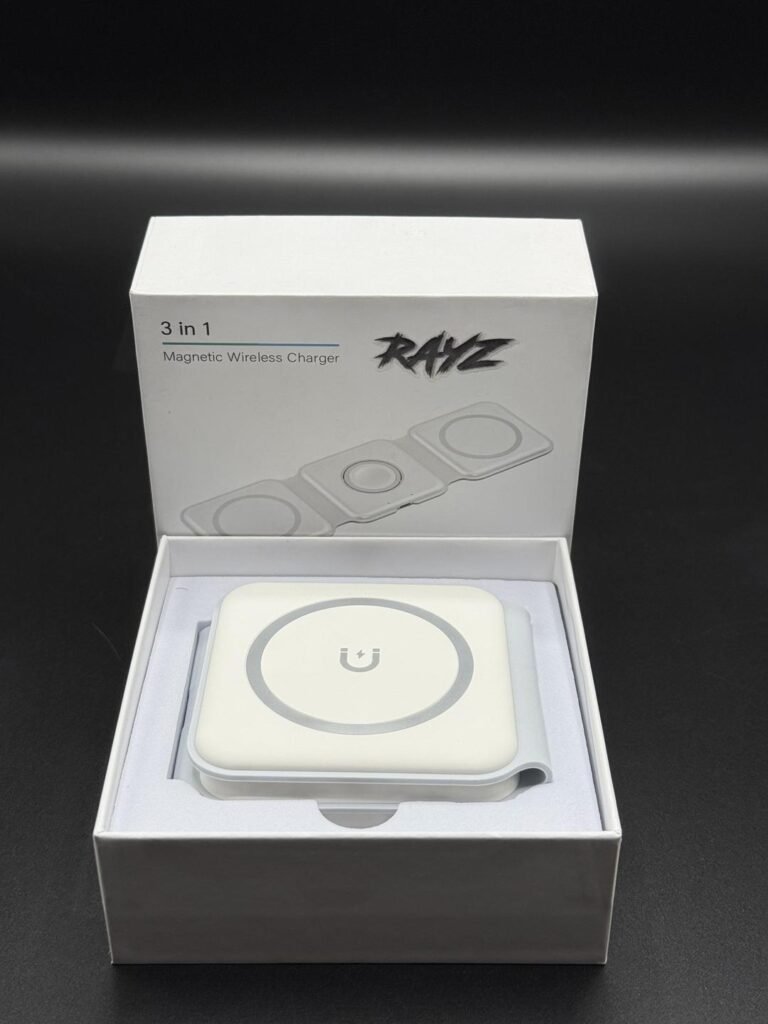 3 in 1 wireless fast charger pad power Hun magnetic Hub - Image 2