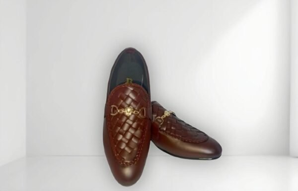 Man's Brown Rexine Casual Dress shoes - Image 2