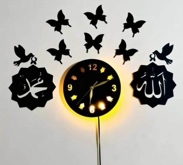 ISLAMIC wall clock backlighting