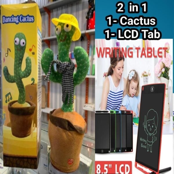 2 in 1 Dancing Cactus & Writing LCD baby kids