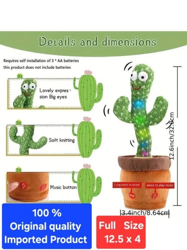 2 in 1 Dancing Cactus & Writing LCD baby kids - Image 4