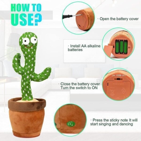 2 in 1 Dancing Cactus & Writing LCD baby kids - Image 5