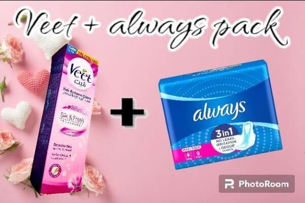 Sanitary pads & hair removal cream 2 in 1 - Image 2