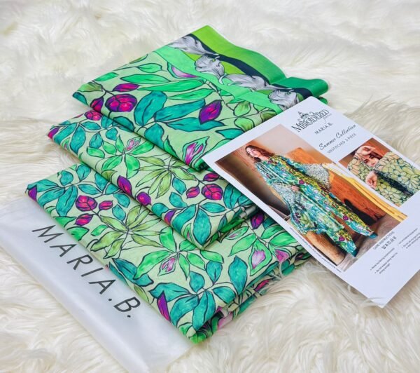Maria.B All Over Printed 3pc Lawm Collection Fabric Lawn - Image 4