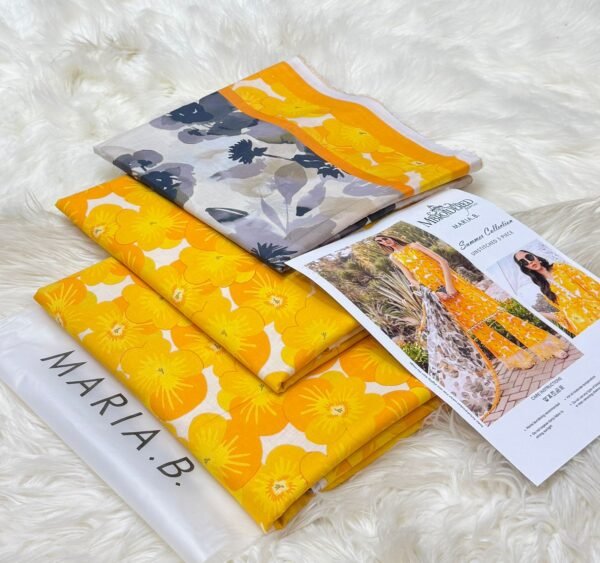 Maria.B All Over Printed 3pc Lawm Collection Fabric Lawn - Image 8