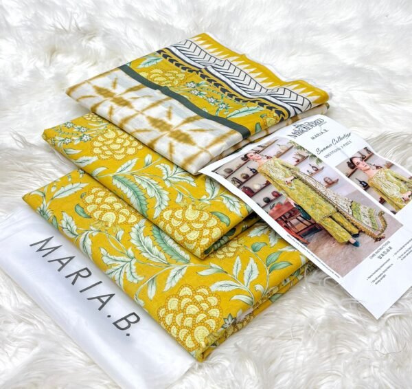 Maria.B All Over Printed 3pc Lawm Collection Fabric Lawn - Image 11