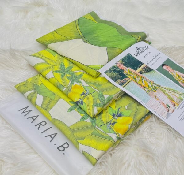 Maria.B All Over Printed 3pc Lawm Collection Fabric Lawn - Image 12