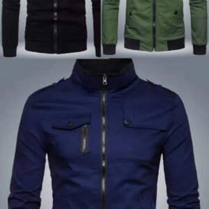 Mans fleece Collared Bomber Jacket