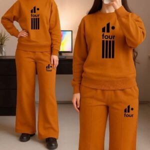 2 PCs women fleece shinning Track suit